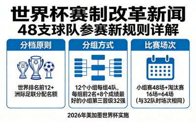 世界杯赛制改革新闻 - 48支球队参赛新规则详解